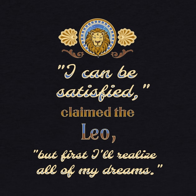 Ironic astrological quotes: Leo by Ludilac